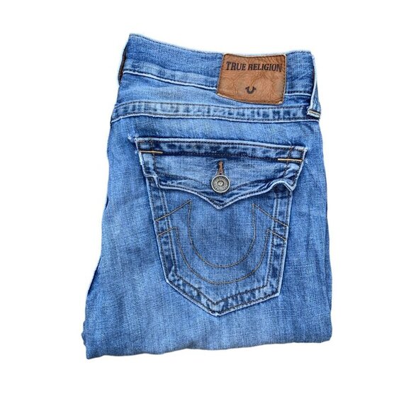 True Religion Jeans Size 33 RICKY Blue - Picture 4 of 11